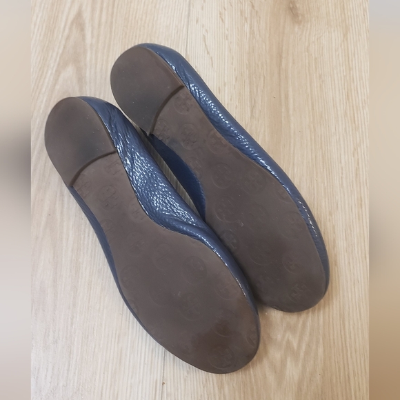 Tory Burch ballerinas navy blue and gold - Picture 6 of 8